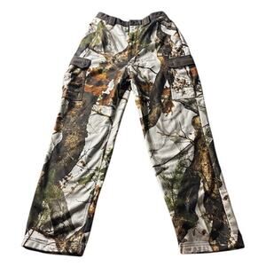 Scent Lok Realtree Camo Hunting Pants Mens Medium Fleece Lined Cargo Outdoors